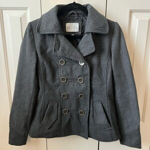 dELiA*s Girl’s Small Grey Peacoat